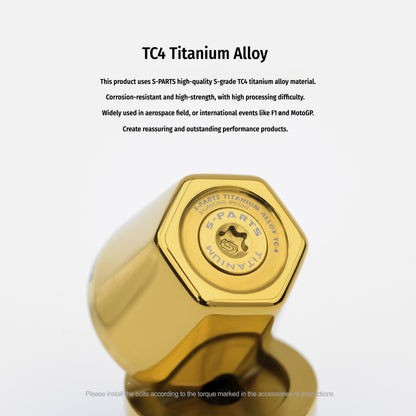 Yamaha XMAX 300 – TC4 Titanium Handlebar End Bolts Kit