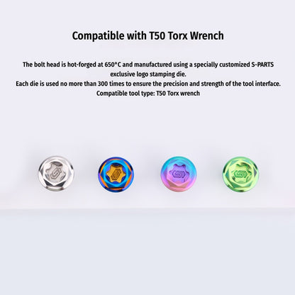 SPARTS M10 Single-Hole Banjo Bolt Hex Head – TC4 Titanium Brake Line Bolt for Motorcycle Calipers