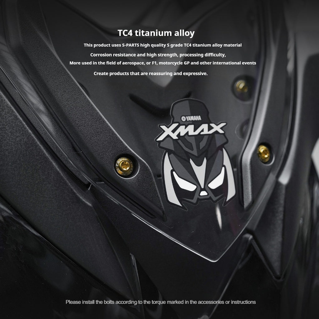 SPARTS Titanium Screw Set for Yamaha XMAX 300 2021 – Custom Candy Color & CNC Titanium Upgrade Kit