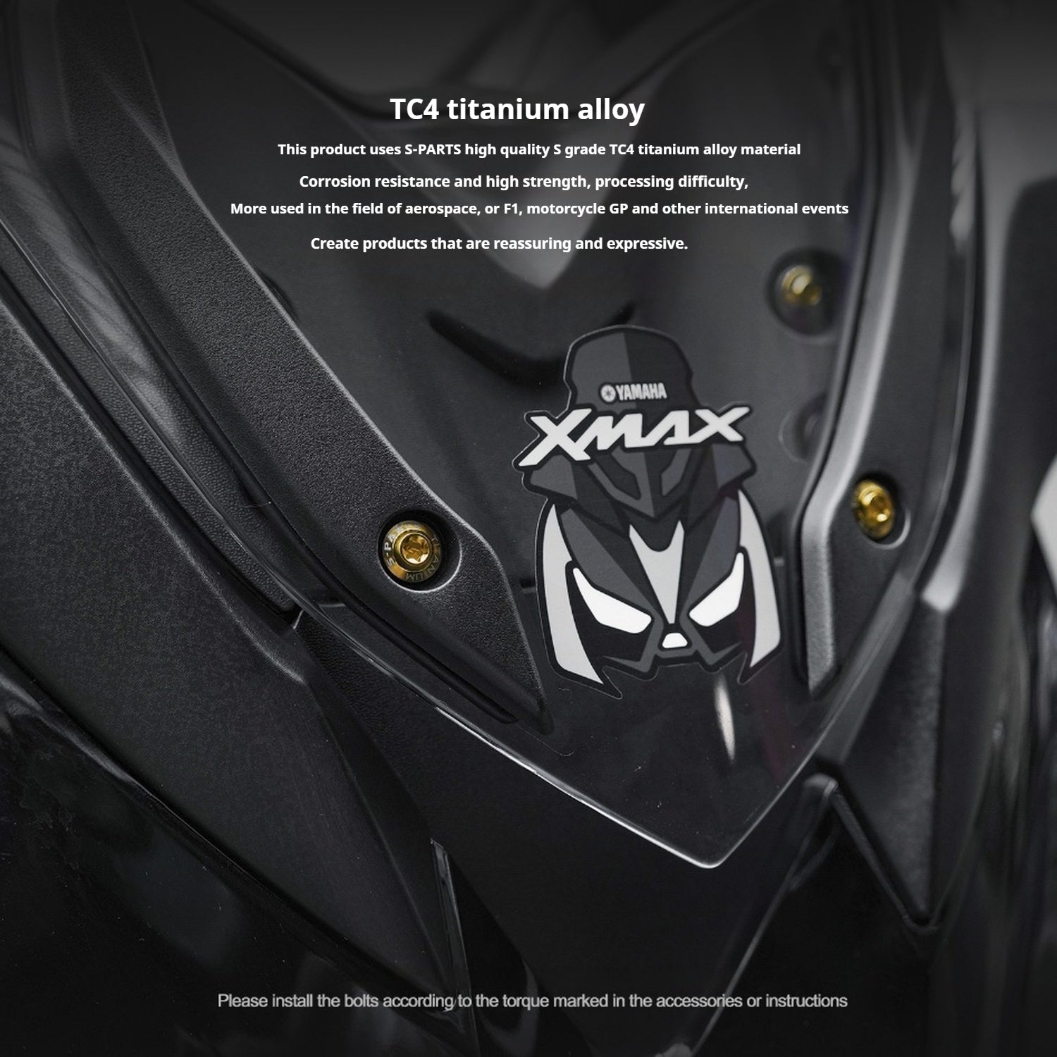 SPARTS Titanium Screw Set for Yamaha XMAX 300 2021 – Custom Candy Color & CNC Titanium Upgrade Kit