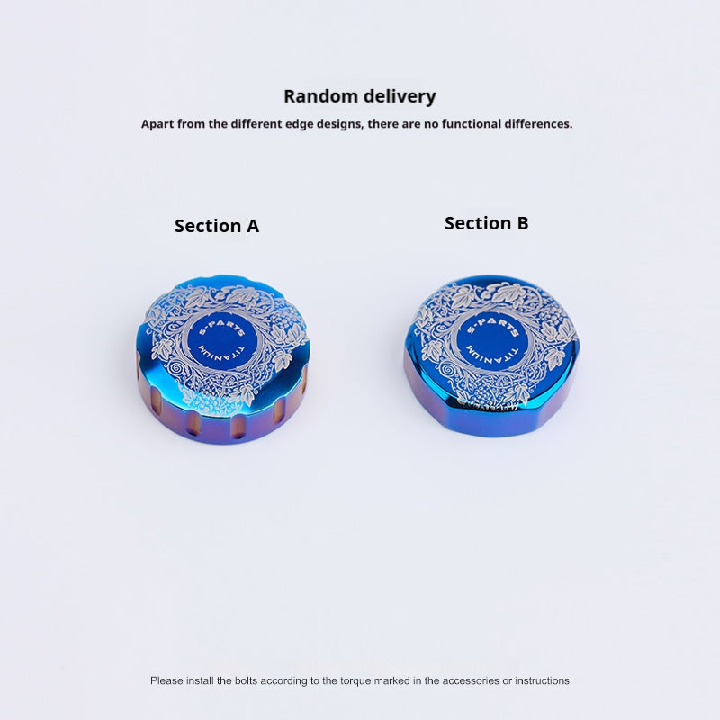 SPARTS Titanium Reservoir Cap Compatible with Brembo Master Cylinder – Separate Small Tank Cover Kit