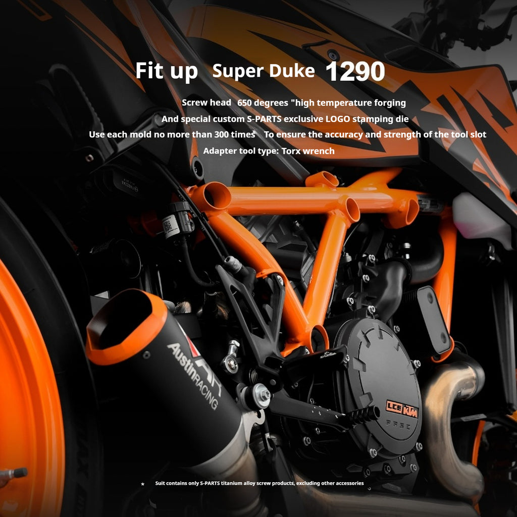 SPARTS KTM Super Duke 1290 · Full TC4 Titanium Bolt Kit｜Motorcycle Upgrade Set