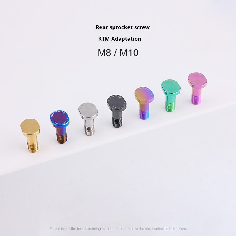 SPARTS Titanium Rear Sprocket Fixing Bolts for KTM 1290 ADV – Custom Upgrade Kit