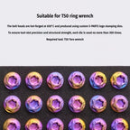 SPARTS M10 P1.5 A3 Series Titanium Bolt – Standard Head – 650°C Forged – S-Grade TC4 for E-Bikes, Motorcycles & Bicycles