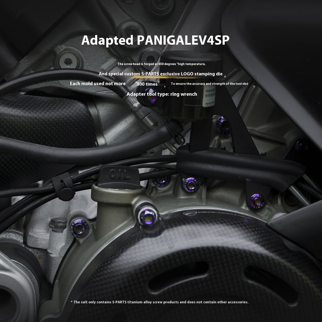 SPARTS TC4 Titanium Bolt Kit for Ducati Panigale V4SP Motorcycle