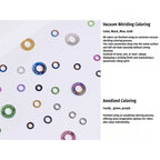 S-PARTS M3 / M4 / M5 / M6 TC4 Titanium Flat Washers for E-Bikes, Motorcycles & Bicycles