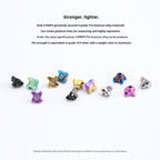 SPARTS Titanium Preload Adjuster & Knob Kit for Brembo RCS Brake Master Cylinder | CNC Titanium Bolts