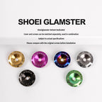 S-PARTS Titanium Visor Mechanism Cover & Screws Kit for SHOEI GLAMSTER Helmet