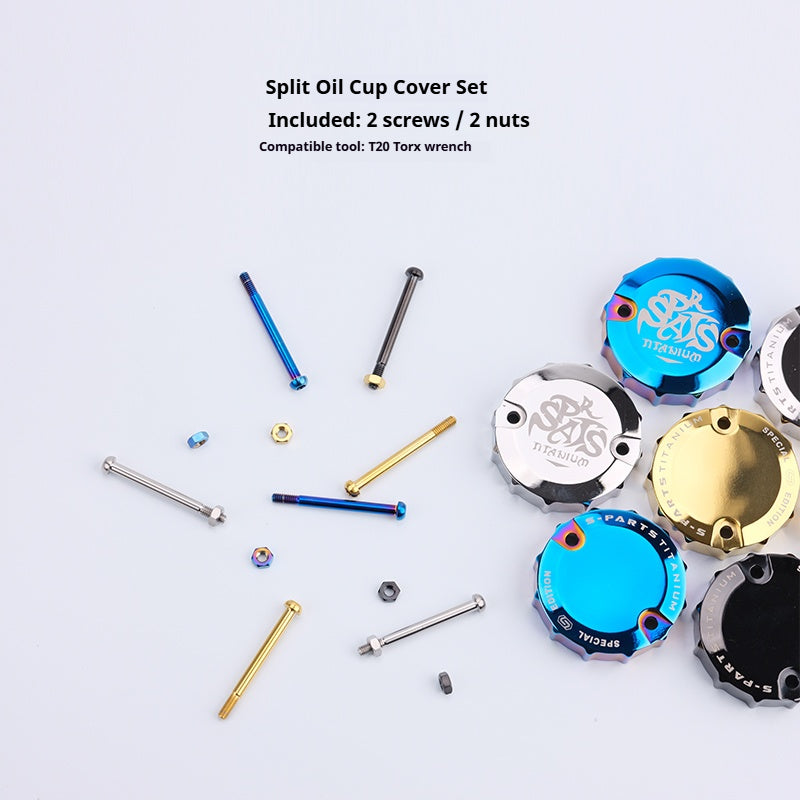 SPARTS Titanium Alloy Brembo Master Cylinder Reservoir Armor Kit – Separate Large Reservoir Cap