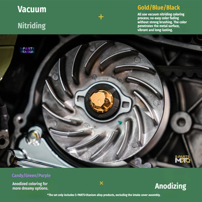 SPARTS Titanium Variator Lock Nut for Vespa 150 Sprint / Primavera – Closed-End Upgrade