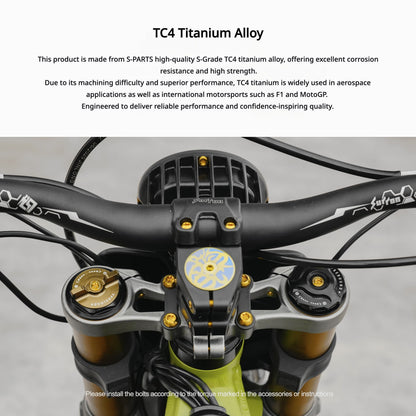S-PARTS TC4 Titanium Full Bolt Kit for Sur-Ron Light Bee X (2025 Model)
