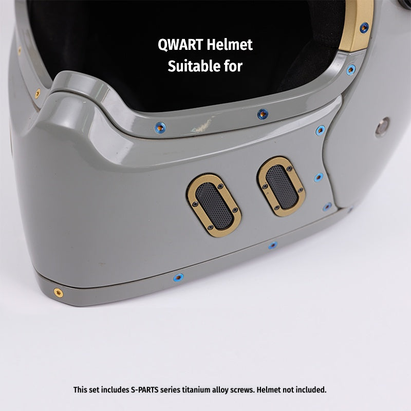 SPARTS Titanium Helmet Screw Set for QWART – CNC Machined Motorcycle Hardware