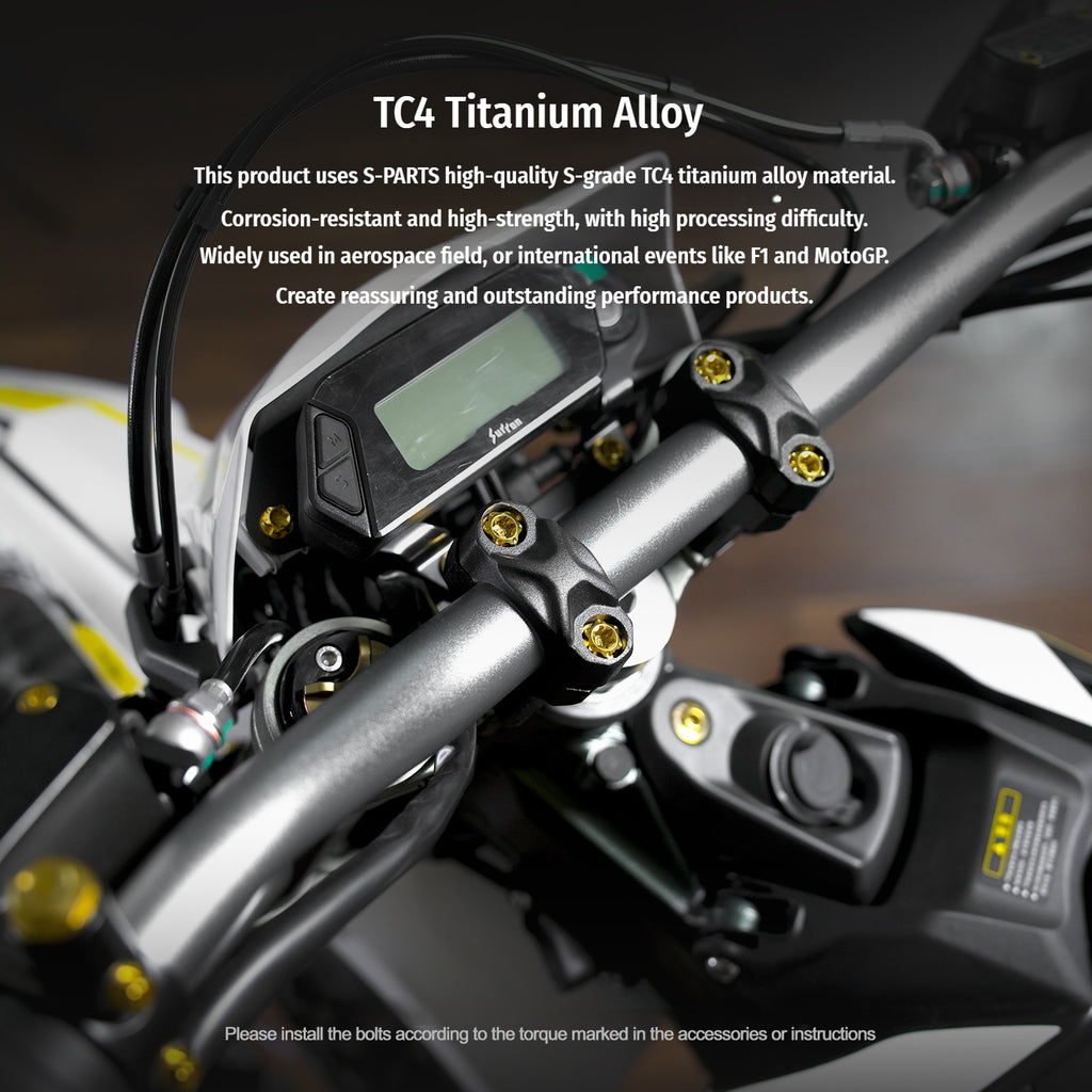SPARTS Titanium Bolt Kit for Ultra Bee | Full Motorcycle Upgrade Set--candy