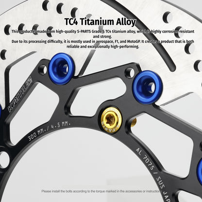 SPARTS KAMUI XMAX300 Upgraded Oversized Brake Disc Titanium Bolts Yamaha Brake Rotor