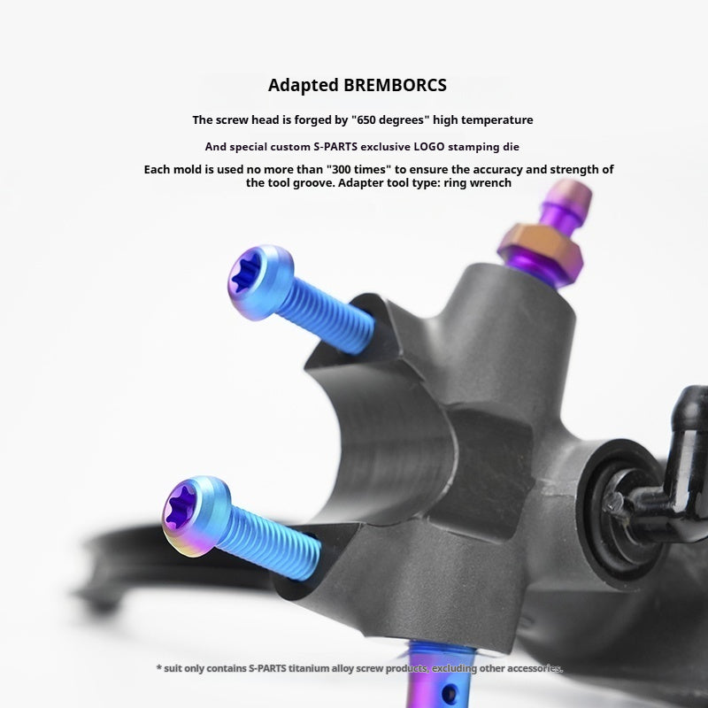 SPARTS Brembo RCS Brake Master Cylinder Titanium Bolt Kit – 9pcs