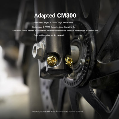 SPARTS Titanium Handlebar, Triple Tree & Suspension Bolt Kit for Honda CM300 / Rebel 300