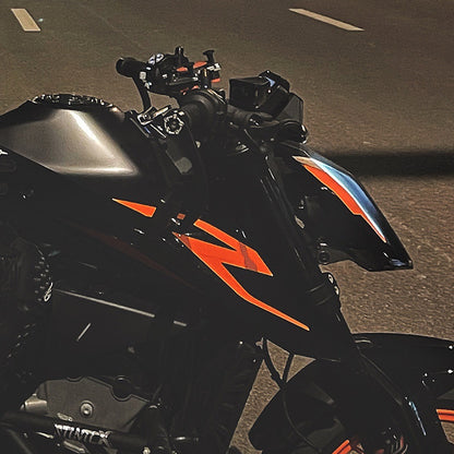 KTM 790 Duke / 890 Duke Full Graphics Kit – Glossy PVC Body Decals and Scratch-Resistant Stickers