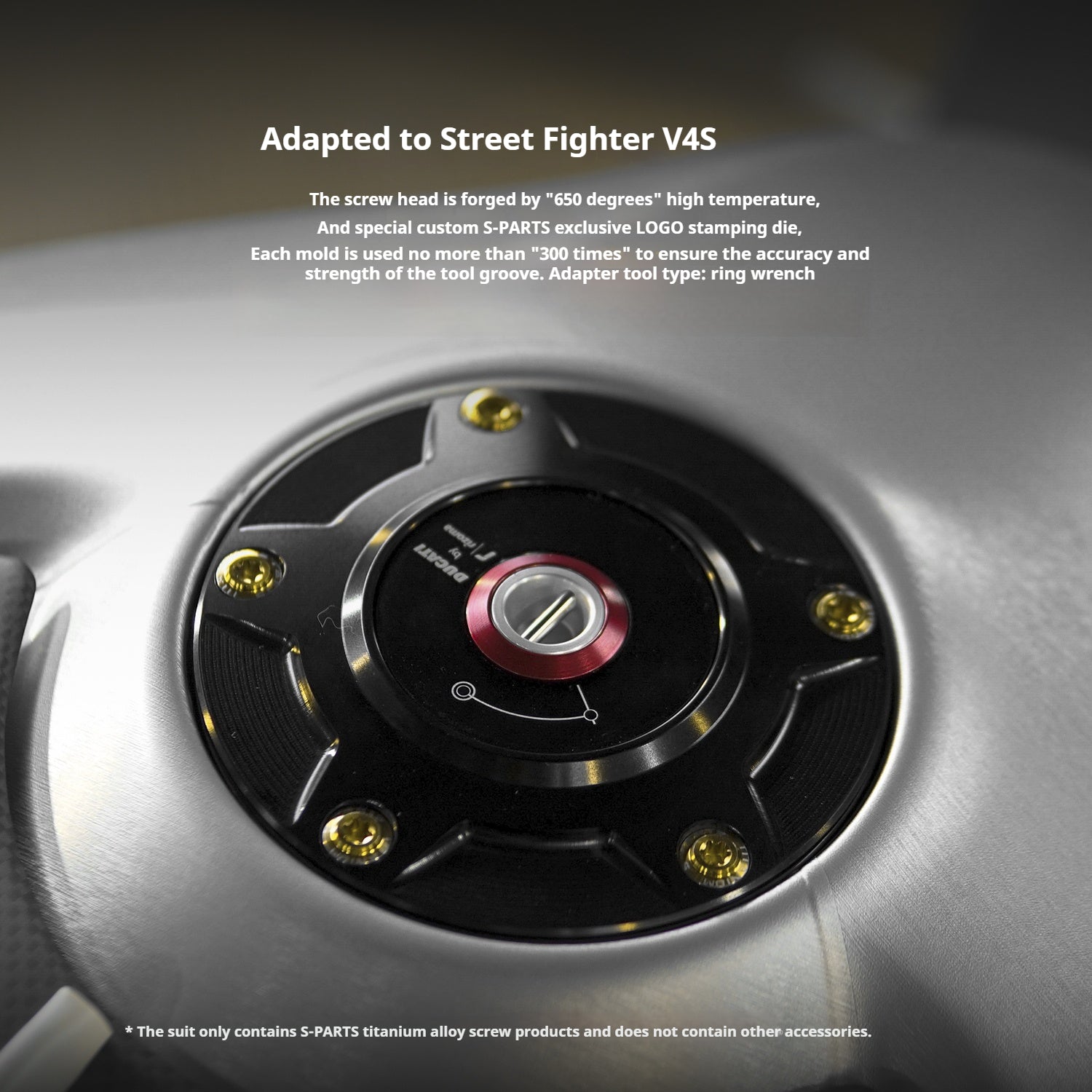 SPARTS Titanium Bolt Kit for Ducati Streetfighter V4S