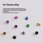 SPARTS Titanium Helmet Visor Screws Kit for ARAI RX7X – Lightweight & CNC Machined