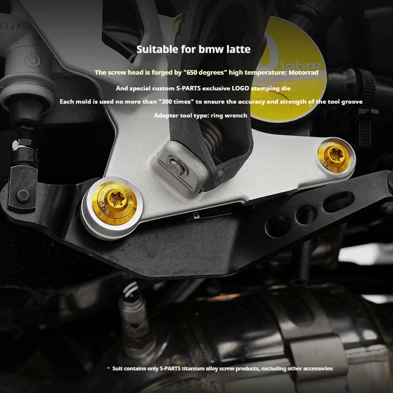 SPARTS BMW RnineT Titanium Alloy Screw Candy Color Kit for Motorcycle Modification