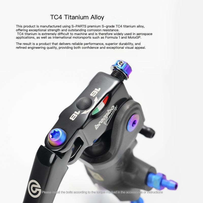 SPARTS Titanium Bolt Kit for Brembo RCS Master Cylinder