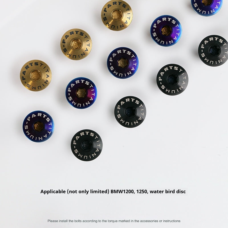 SPARTS Titanium M8*27 Front Brake Disc Bolts for BMW 1200 1250 and Water Bird – Custom Upgrade Kit