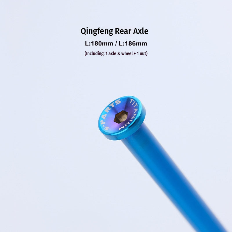 SPARTS Titanium Rear Axle Kit for Sur-Ron Light Bee – TC4 Grade, CNC Machined, Multiple Colors