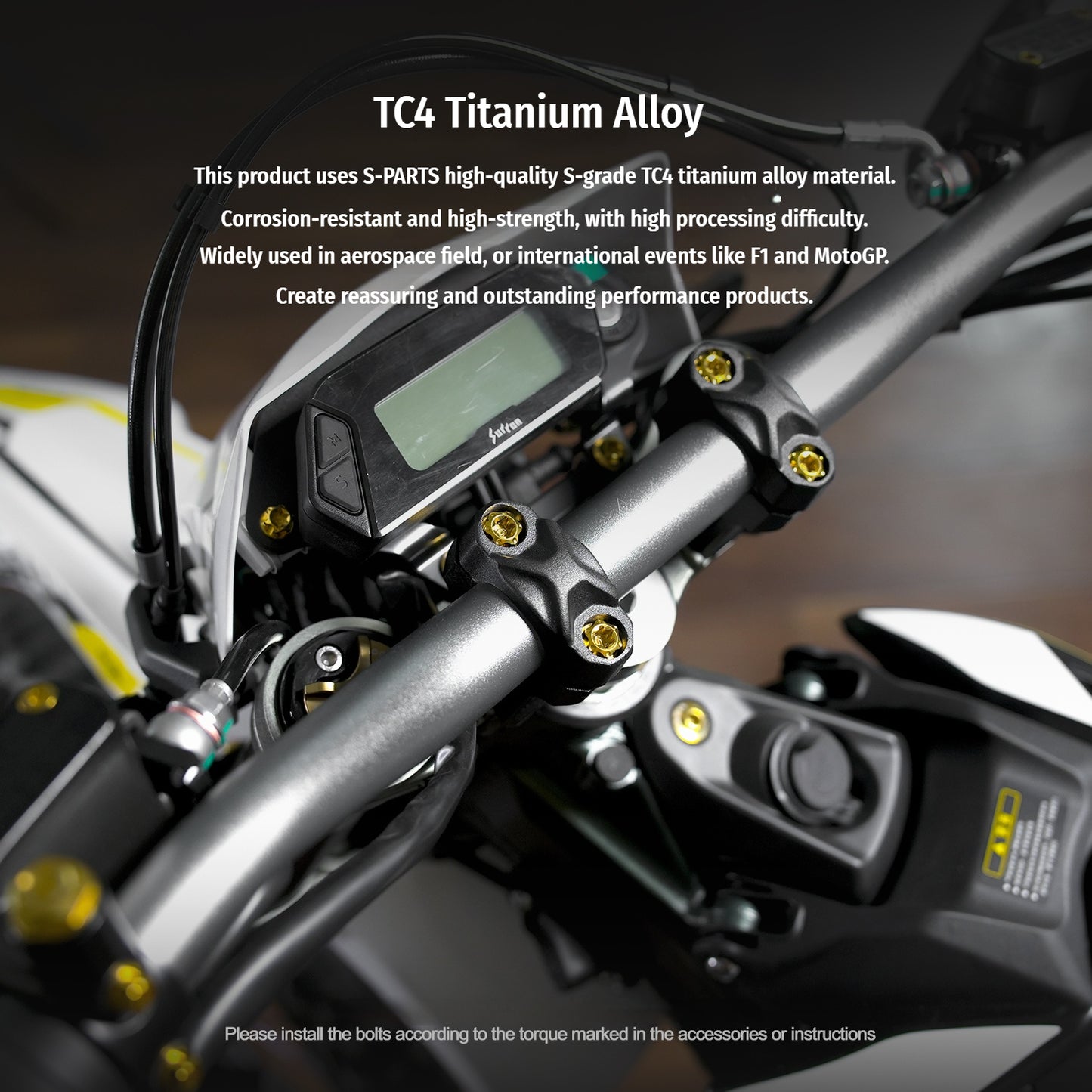 SPARTS Titanium Bolt Kit for Ultra Bee | Full Motorcycle Upgrade Set