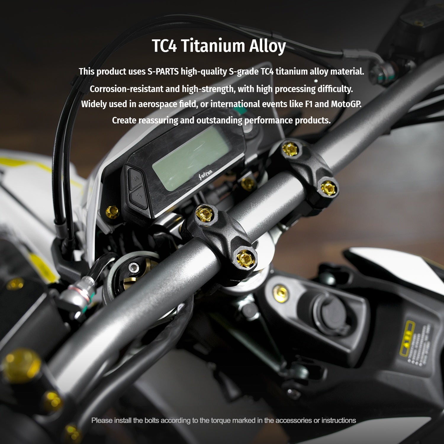 SPARTS Titanium Bolt Kit for Ultra Bee | Full Motorcycle Upgrade Set