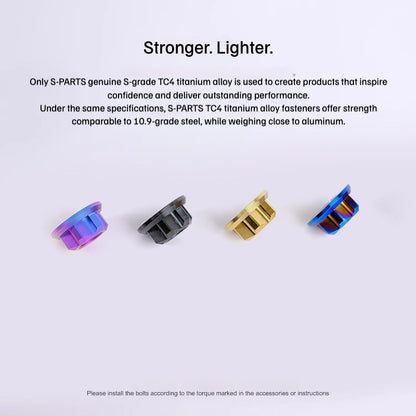 SPARTS Hex Flange Titanium Nut – A3 Series – M5 / M6 / M8 / M10 / M12 – Motorcycle Locking Hardware