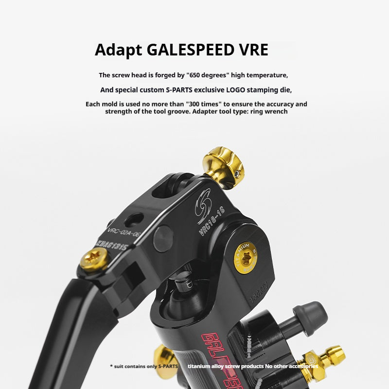 SPARTS Titanium GALESPEED VRE Master Cylinder Bolt Kit | Motorcycle Upgrade Hardware