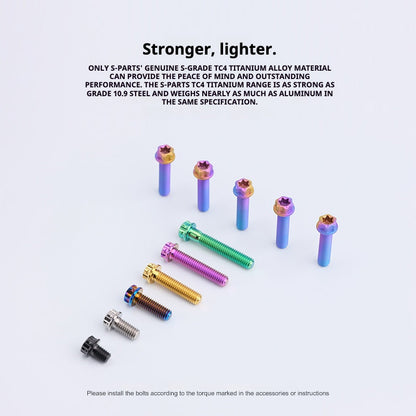 SPARTS A3 Series Purple Titanium Screws M8 L10–120mm for Motorcycle Bicycle Car