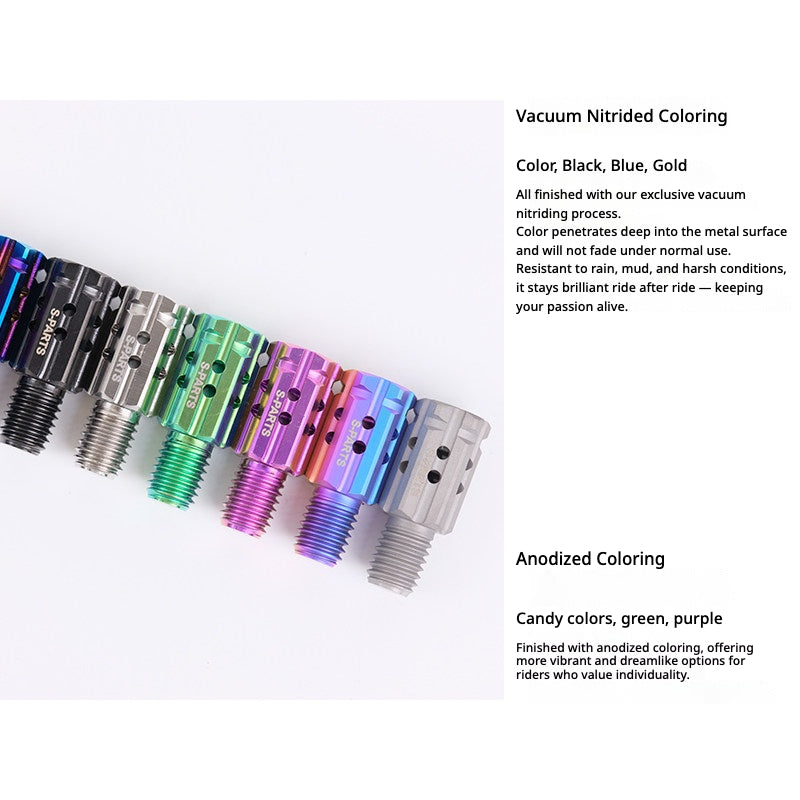 S-PARTS TC4 Titanium M8 to M8 Mirror Adapter Bolt | RH & LH Thread for Motorcycle / E-Bike