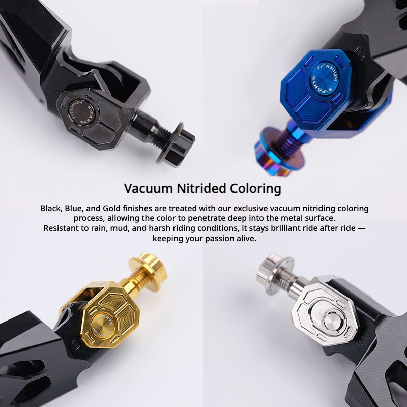 SPARTS TC4 Titanium Foot Peg Mount Kit for Sur-Ron Light Bee Motorcycle