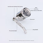 SPARTS Titanium Reservoir Cap Compatible with Brembo Master Cylinder – Separate Small Tank Cover Kit