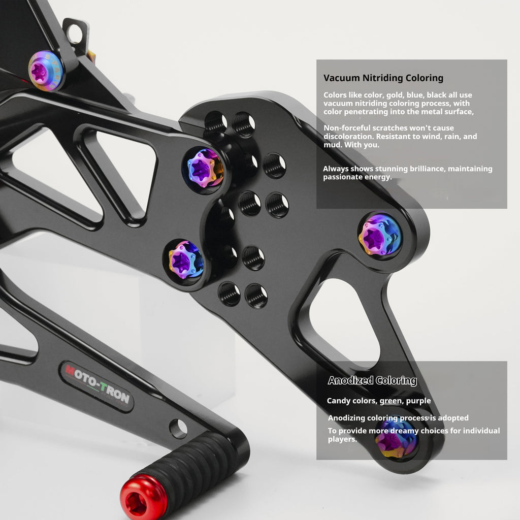 SPARTS Yamaha R25/R3 MOTO TRON Foot Pegs Titanium Screw Modification Kit