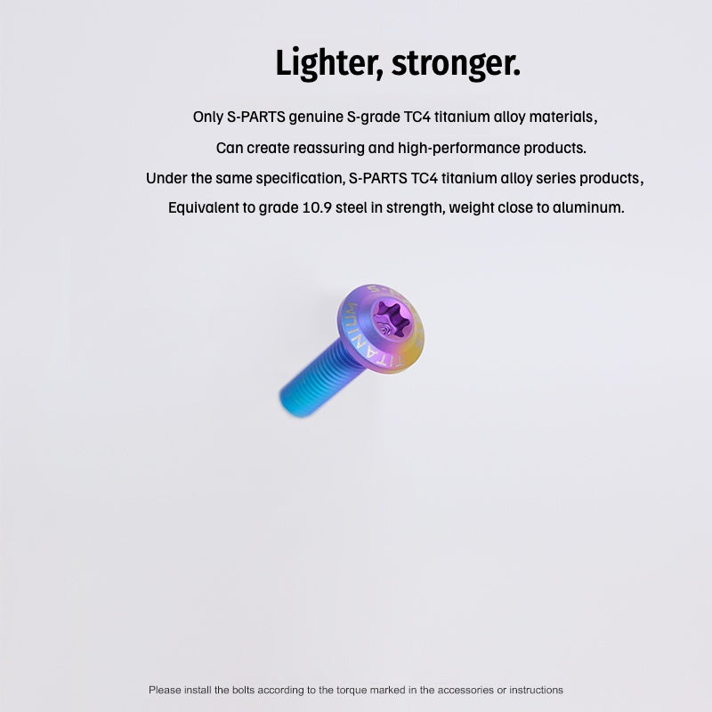 SPARTS Titanium Helmet Screws Kit for ARAI RAPIDE NEO / RX7X / AX7X – M5 & M6 Dome Head Bolts
