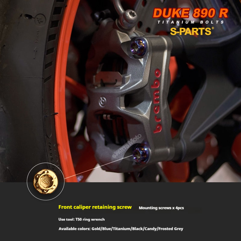 CNC TC4 Titanium Bolt Set for KTM 890R | Complete Performance Refresh