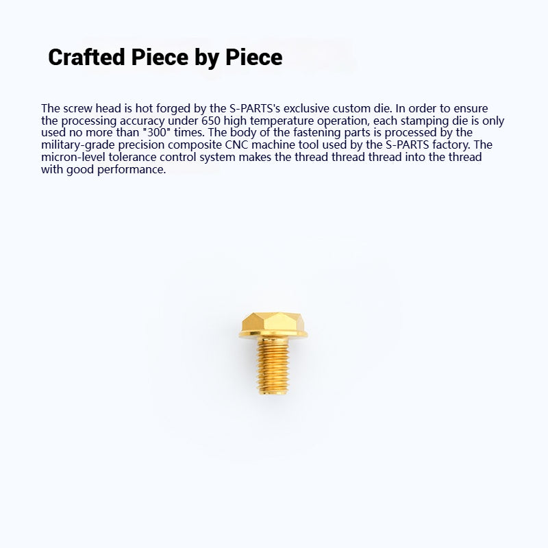 SPARTS Titanium Mirror Block-Off Bolts · M8/M10 Positive & Reverse Thread · Lightweight Motorcycle Plug Bolts