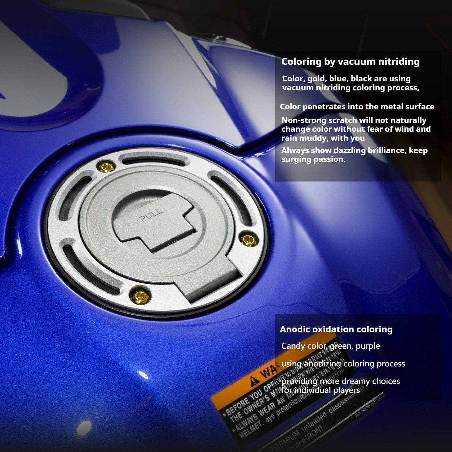 SPARTS Titanium Bolt Kit for Yamaha YZF-R1– Custom Candy Color & CNC Titanium Upgrade Kit- 1/2