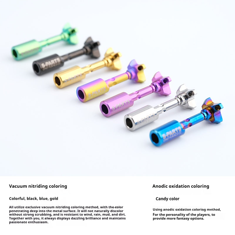 SPARTS Titanium Preload Adjuster & Knob Kit for Brembo RCS Brake Master Cylinder | CNC Titanium Bolts