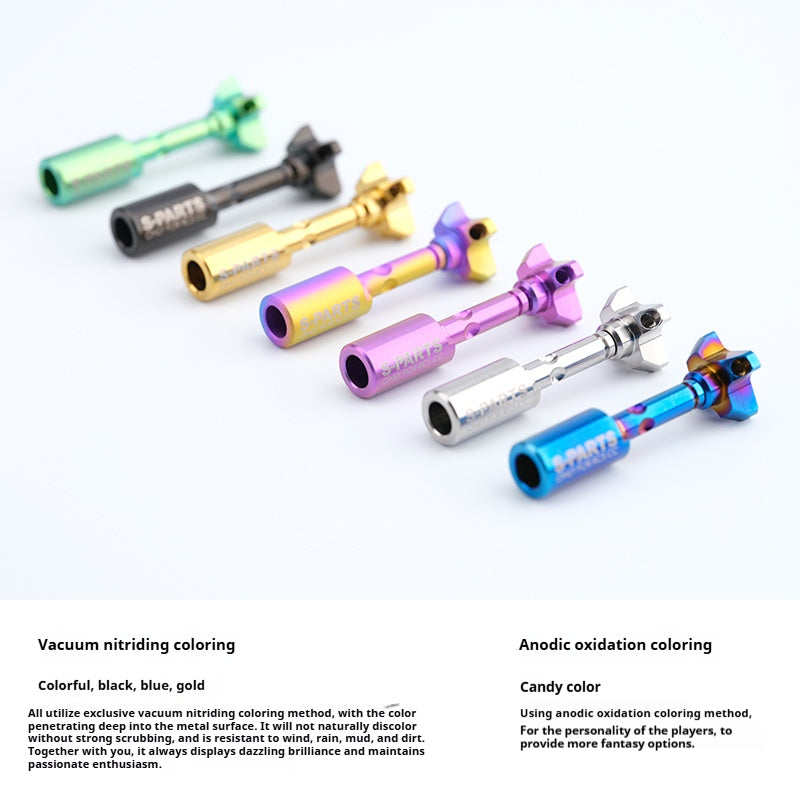 SPARTS Titanium Preload Adjuster & Knob Kit for Brembo RCS Brake Master Cylinder | CNC Titanium Bolts