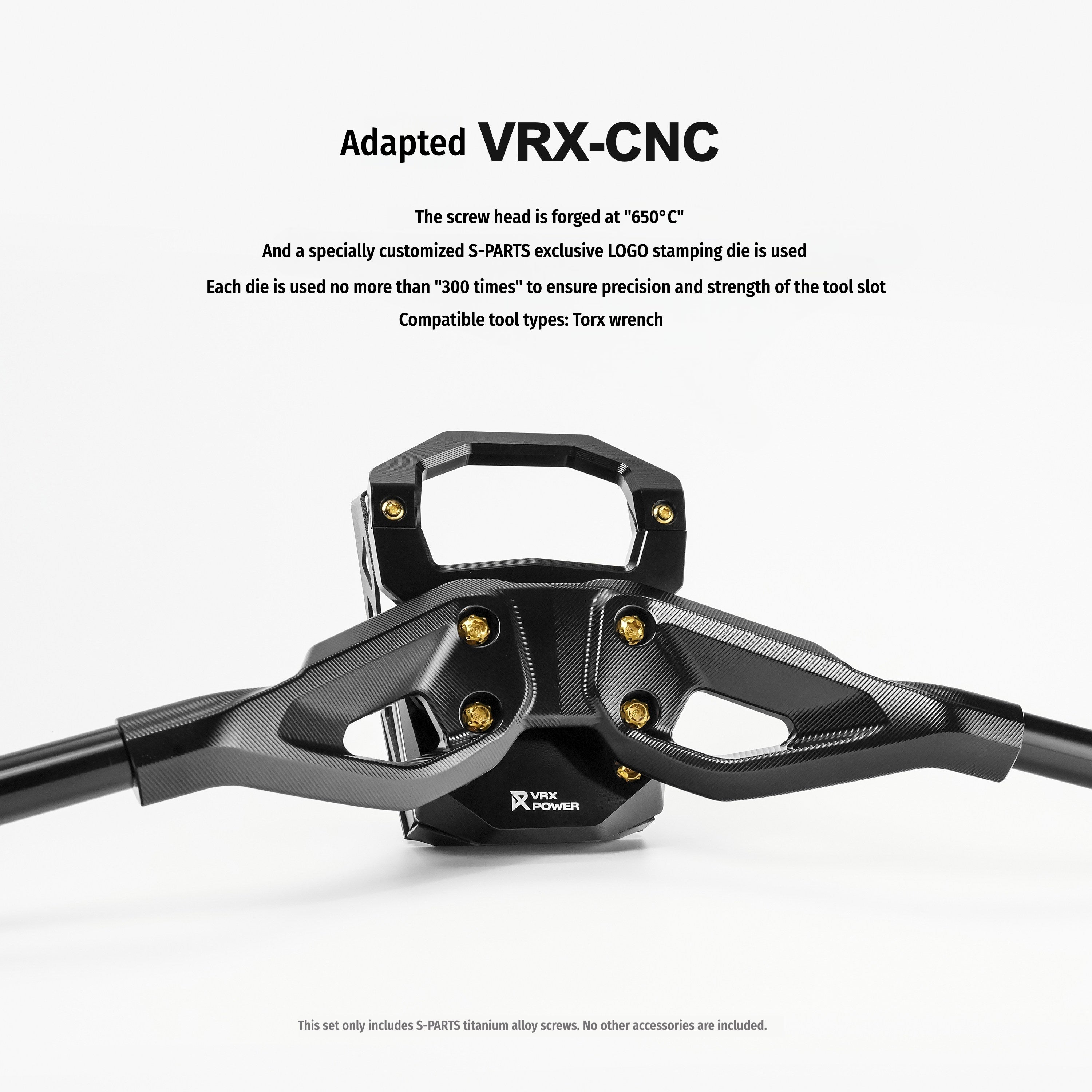 SPARTS Titanium Handlebar Bolt Kit for Yamaha XMAX 300 | VRX CNC Handlebar | TC4 Grade 5