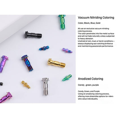 SPARTS M10 Dual-Hole Brake Line & Bleeder Bolt P1.0 / P1.25 Titanium Alloy | Motorcycle Brake Upgrade