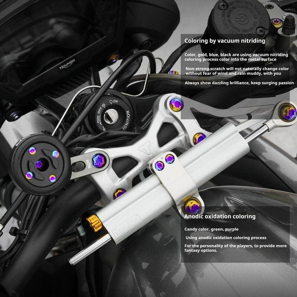 SPARTS Titanium Screw Set for Triumph Street Triple RS –CNC Titanium Upgrade Kit