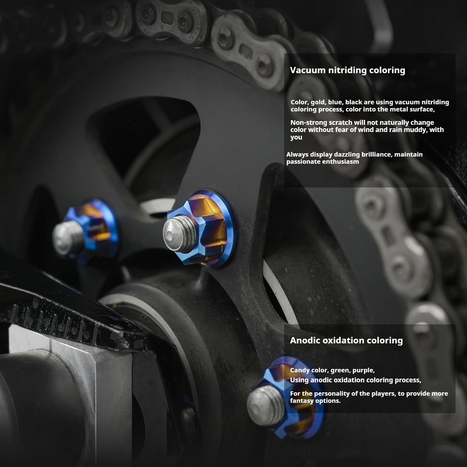 SPARTS Titanium Screw Set for Kawasaki Z900RS – Motorcycle Upgrade Kit