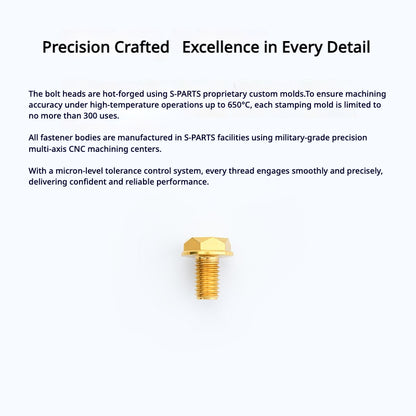 S-PARTS TC4 Titanium Mirror Plug Bolt M8 M10 RH/LH for Motorcycle