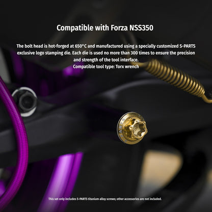 SPARTS Titanium Bolt Kit for Honda Forza NSS350 – Motorcycle Upgrade Fasteners