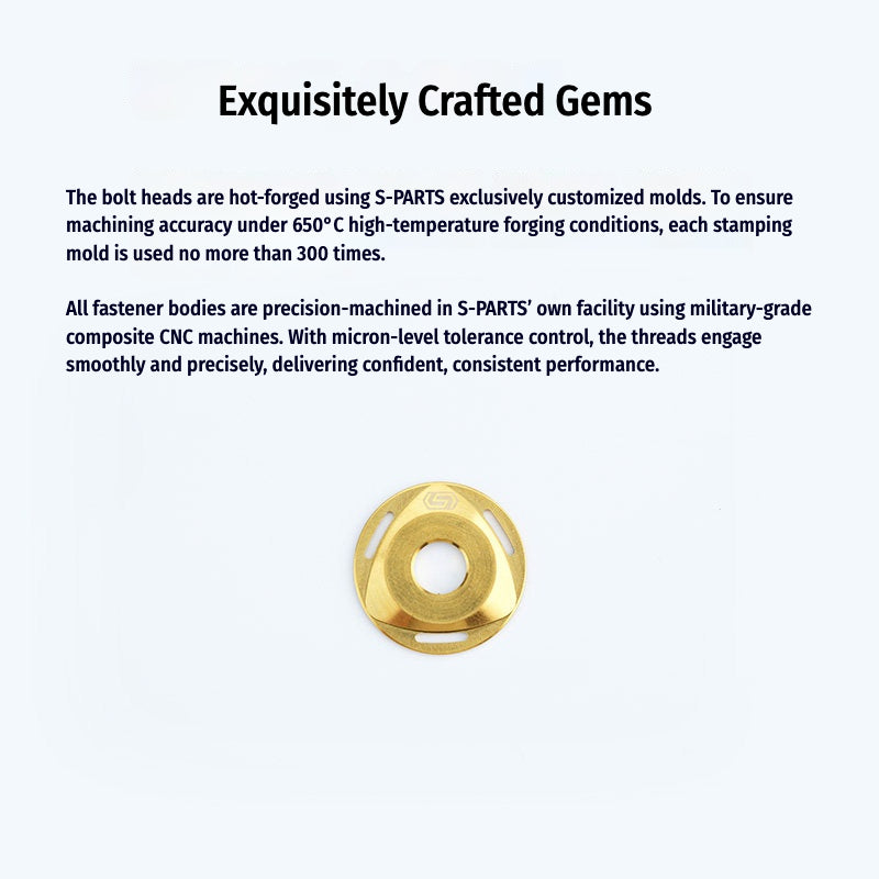 SPARTS M6/M8/M10 Titanium Rotor Washers – Electric & Motorcycle Upgrade