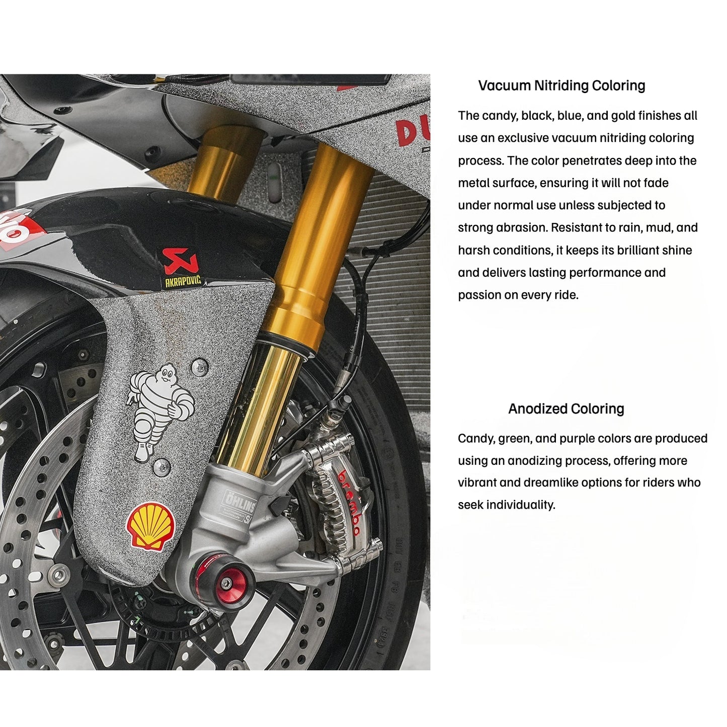 S-PARTS Titanium  Fastener Kit  Bodywork/Subframe and Exhaust for Ducati Panigale V4 S 2025